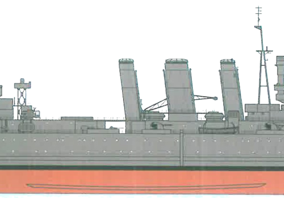 HMAS Australia D84 [Heavy Cruiser] (1944) - drawings, dimensions, pictures